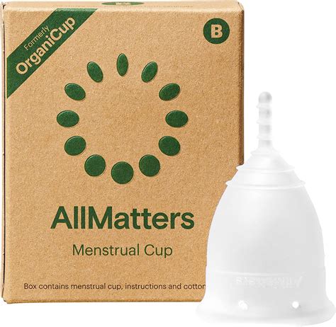 AllMatters Menstrual Cup (Formerly OrganiCup) Size。